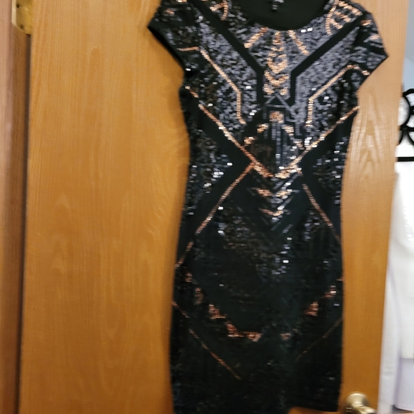 Express Dresses & Skirts - Express Aztec Patterned Sequin Dress